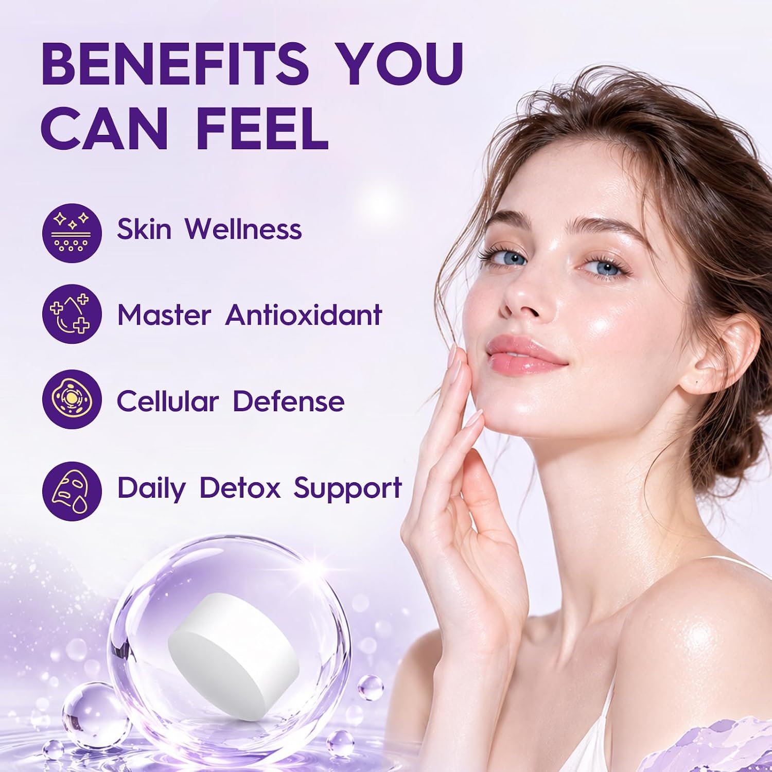 Detalle 2 de Cenffitio Glutathione Supplement 180 Tablets