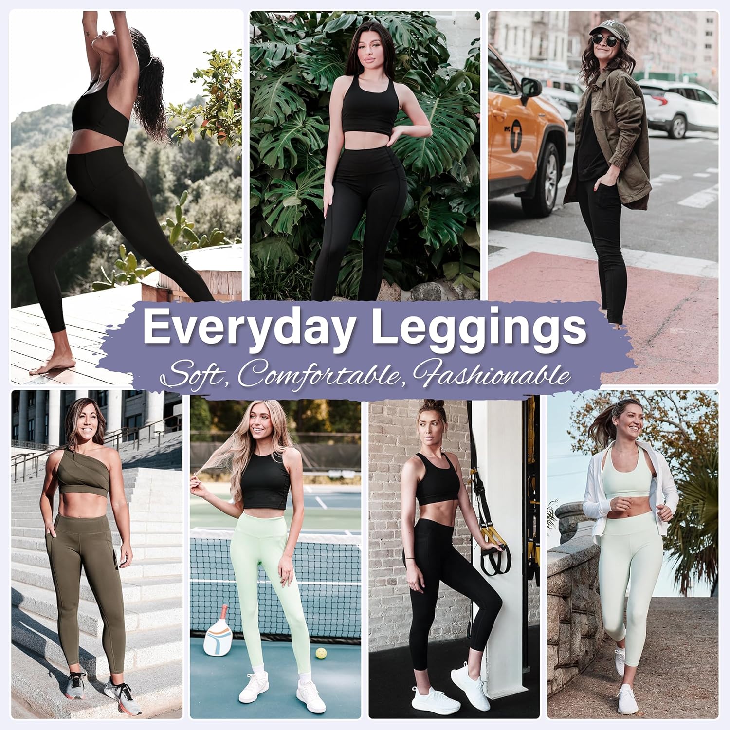 Thumbnail 5 de GYMGUN 3 Pack Leggings with Pockets for Women