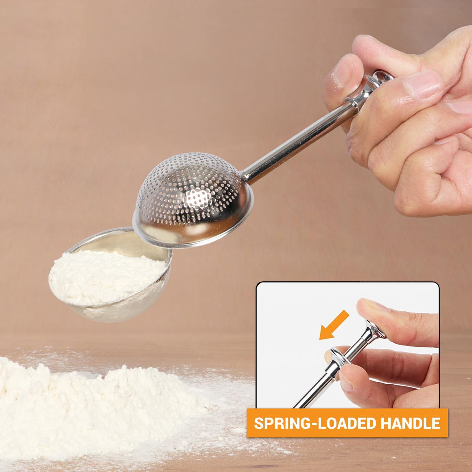 Thumbnail 1 de HULISEN Flour Duster, 304 Stainless Steel