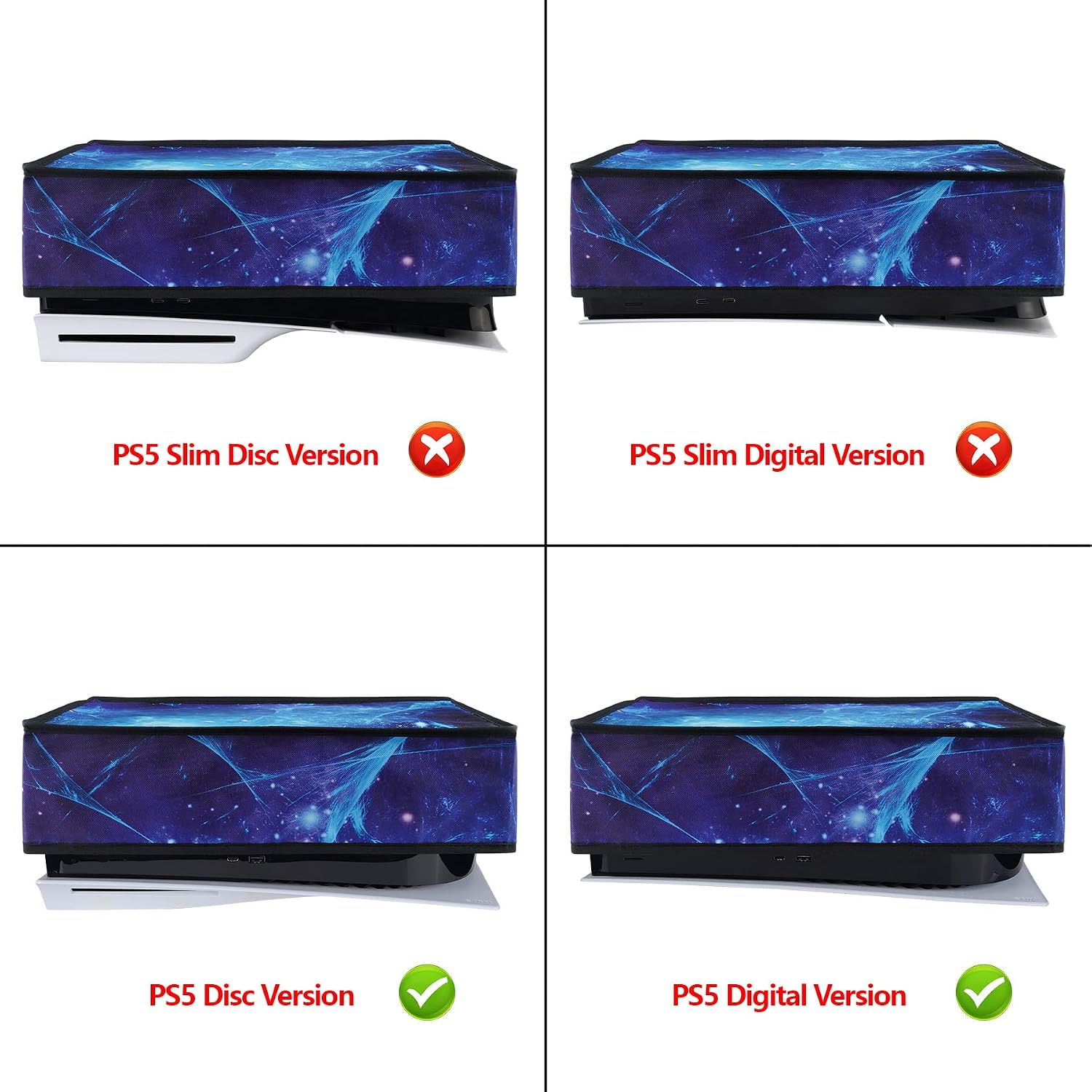 Thumbnail 1 de Playvital Nylon PS5 Dust Cover Blue Nebula 🕹