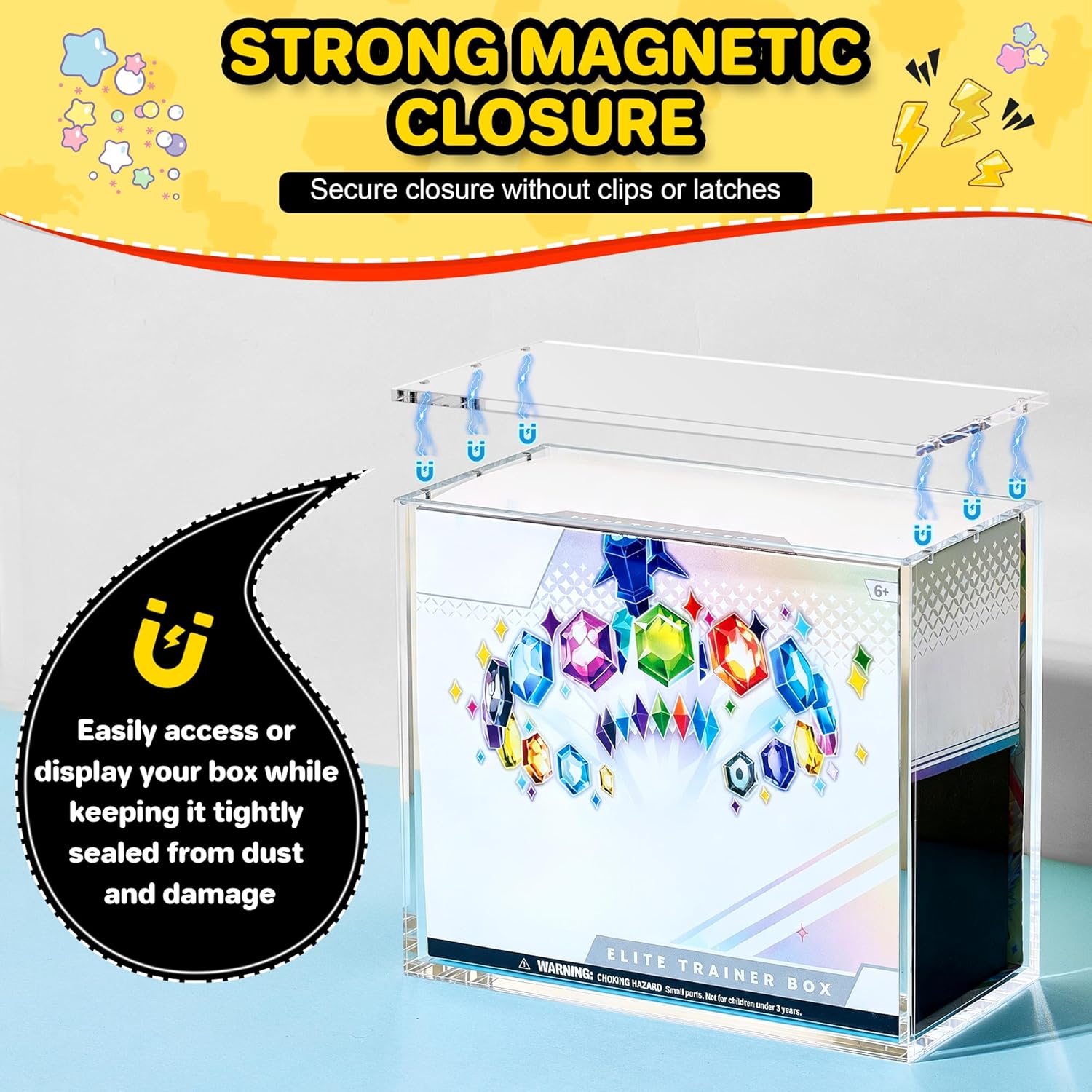 Thumbnail 2 de Kisbox 2 PCS ETB Protector Case: 5mm Acrylic Display Case for Elite Trainer Boxes