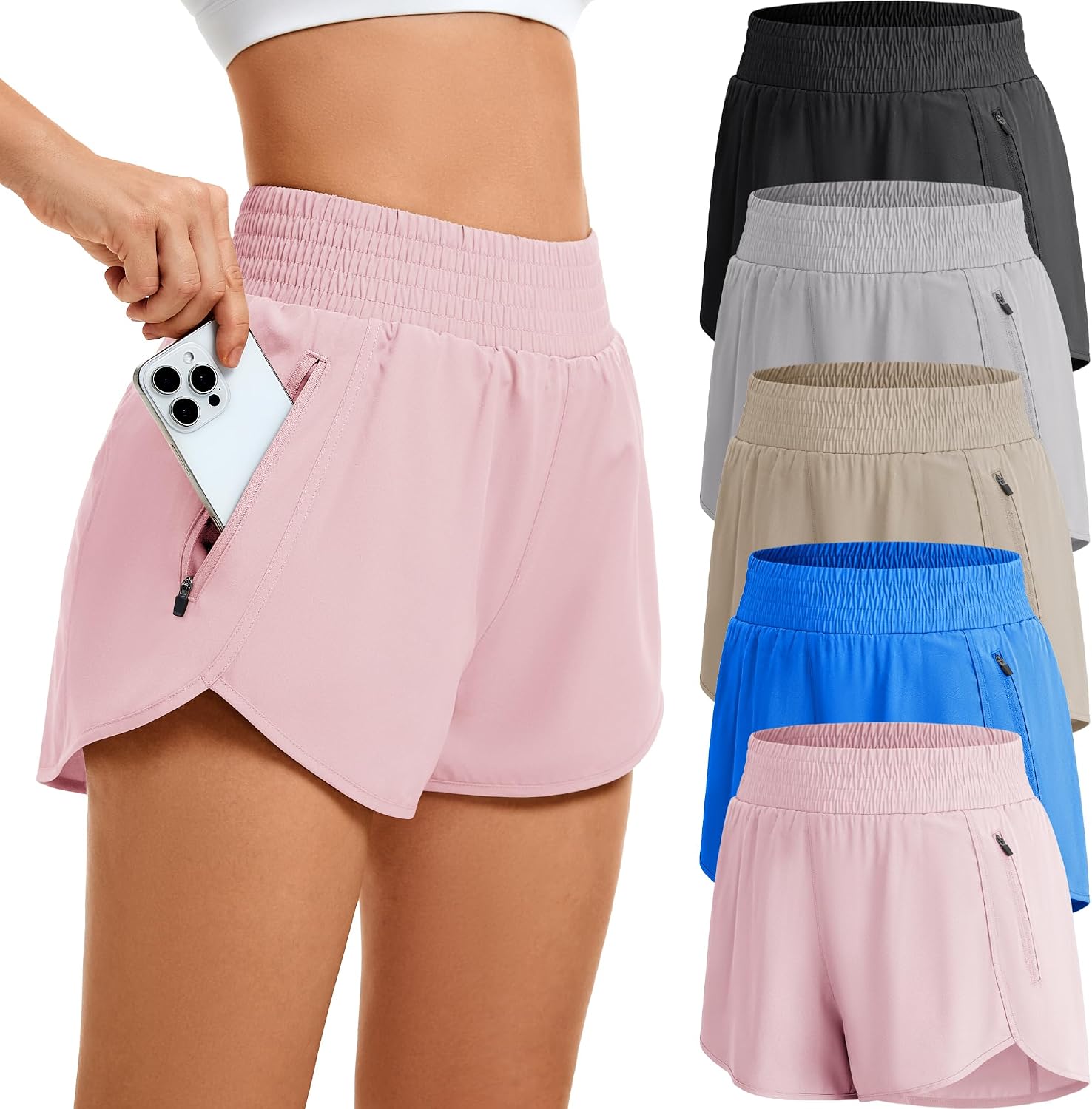Thumbnail 6 de CE' CERDR Women's Athletic Shorts, 5-Pack
