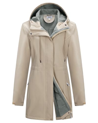 Imagen de Outdoor Ventures Women’s Waterproof Softshell Jacket with Long Hood en OfertitasTOP