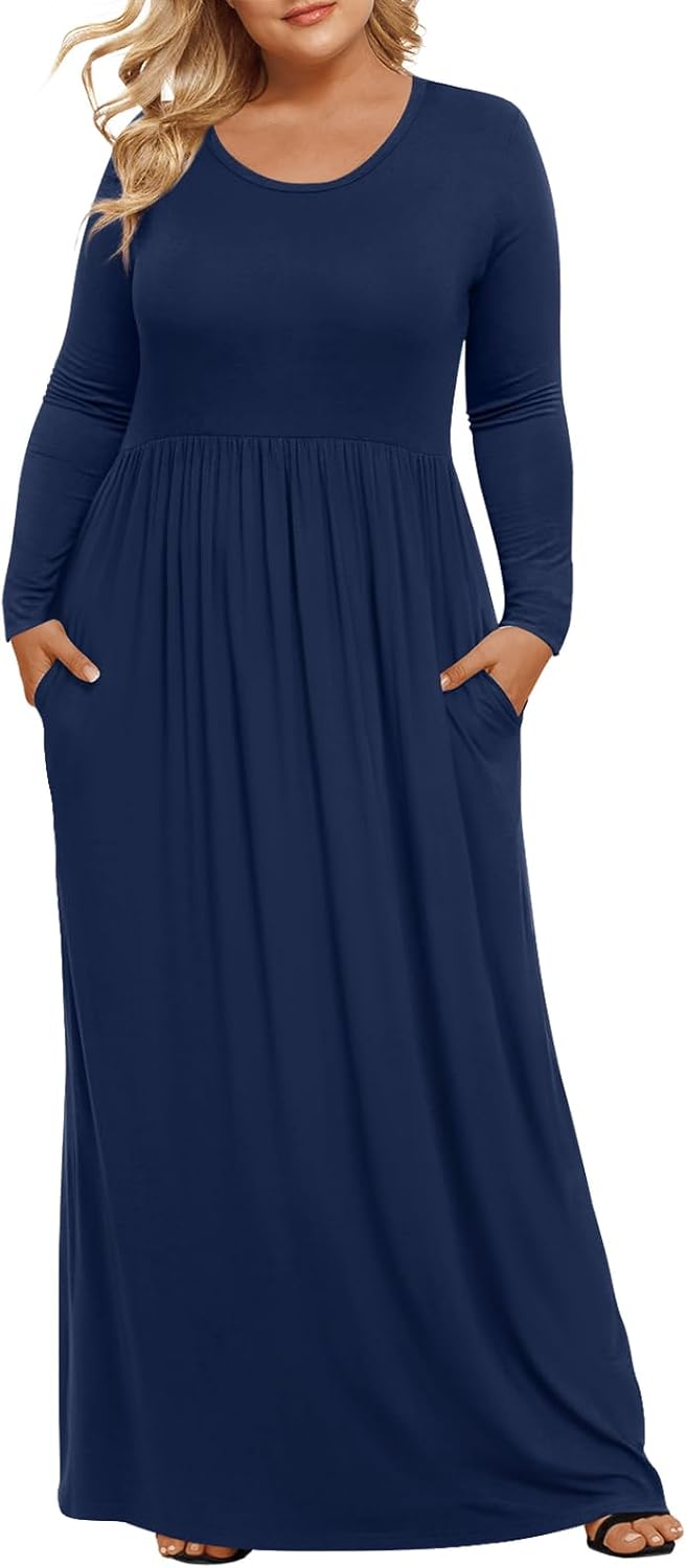 Thumbnail 6 de LONGYUAN Plus Size Maxi Dress XL-6XL