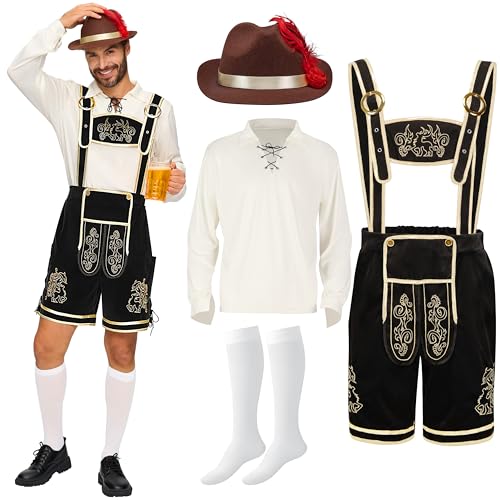 Thumbnail 8 de Spooktacular Creations Bavarian Beer Costume for Men with Hat, Shirt and Vest (Size S) – Oktoberfest Inspired Fancy Dress