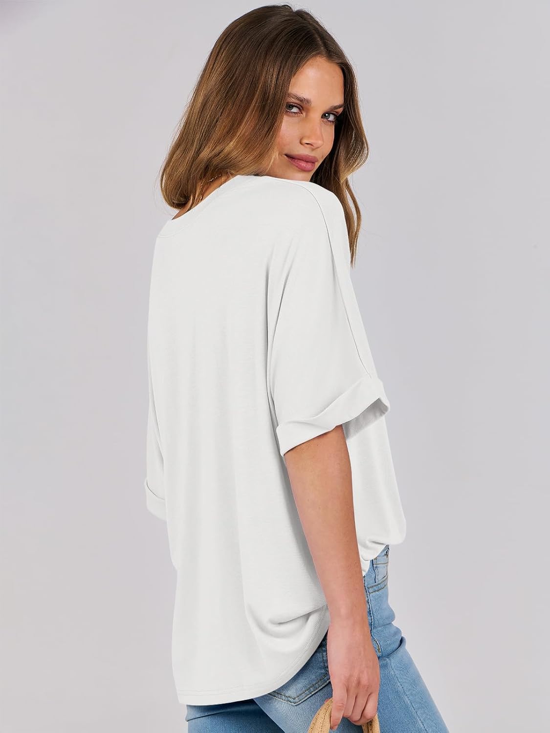 Thumbnail 2 de Cuptacc Oversize Shirt Damen – lockere Tunika mit Rundhals, ideal für Sommer & Büro