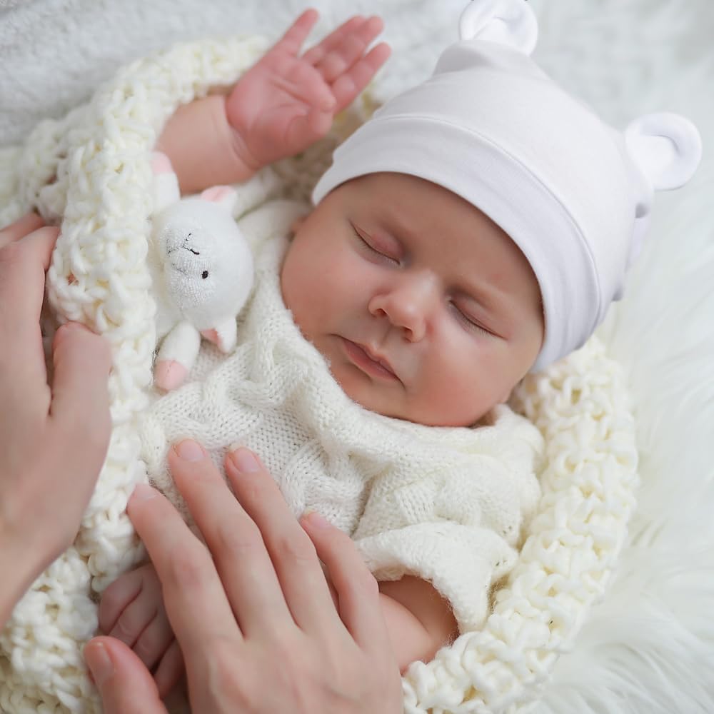 Thumbnail 1 de DRESHOW Baby Beanie: Soft Knit Hat with Bear Ears for Newborns and Toddlers