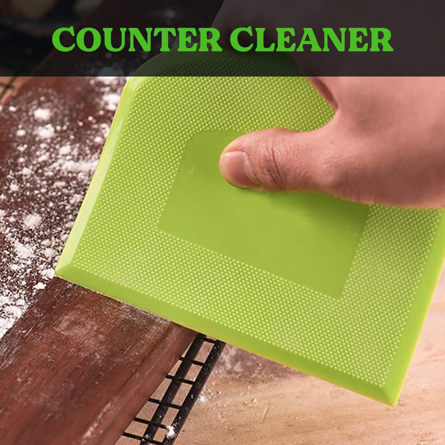 Thumbnail 4 de SURDOCA Flexible Dough Scraper Bench Scraper (3 pack) – 7.1 x 4.9 in, BPA-free PE plastic