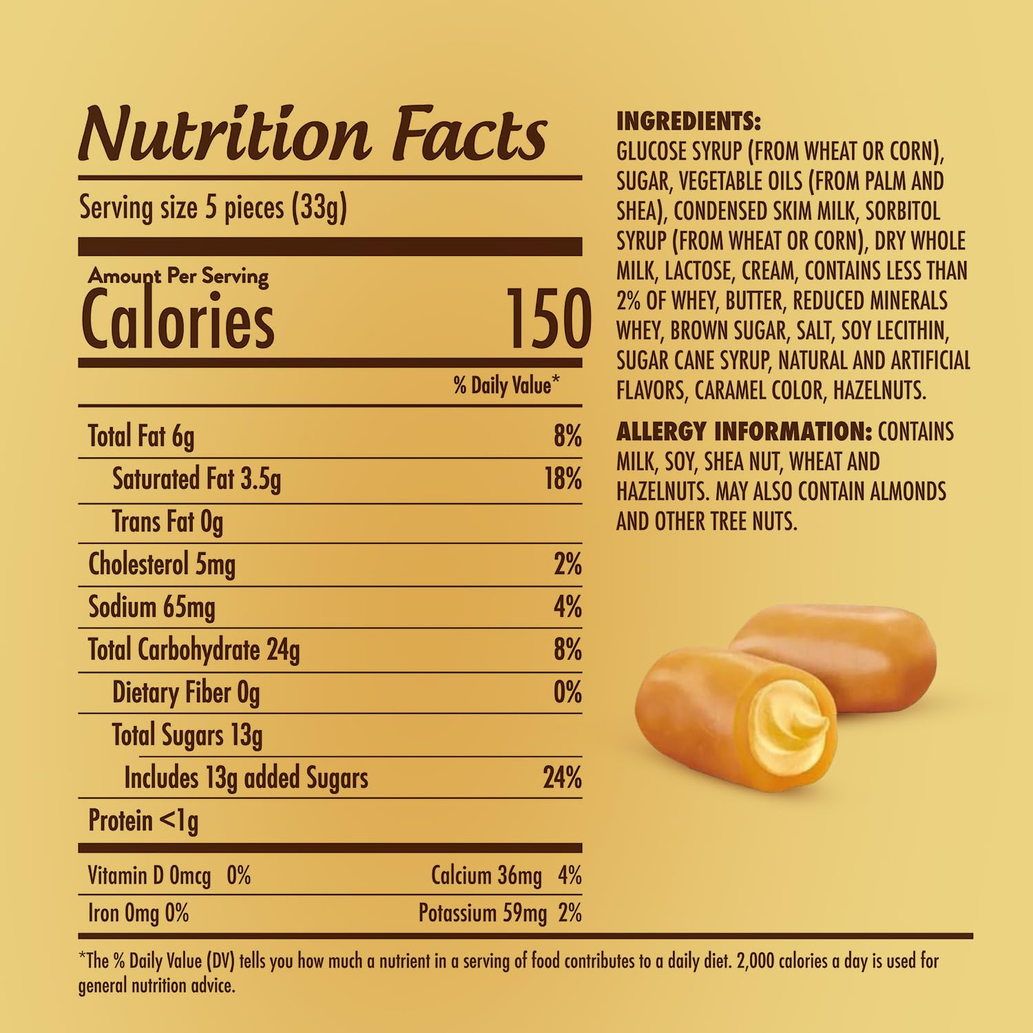 Thumbnail 1 de GEEOOLLAH Sea Salt Caramels, Individually Wrapped Soft Chewy Candy, 68 Pieces, 1 lb