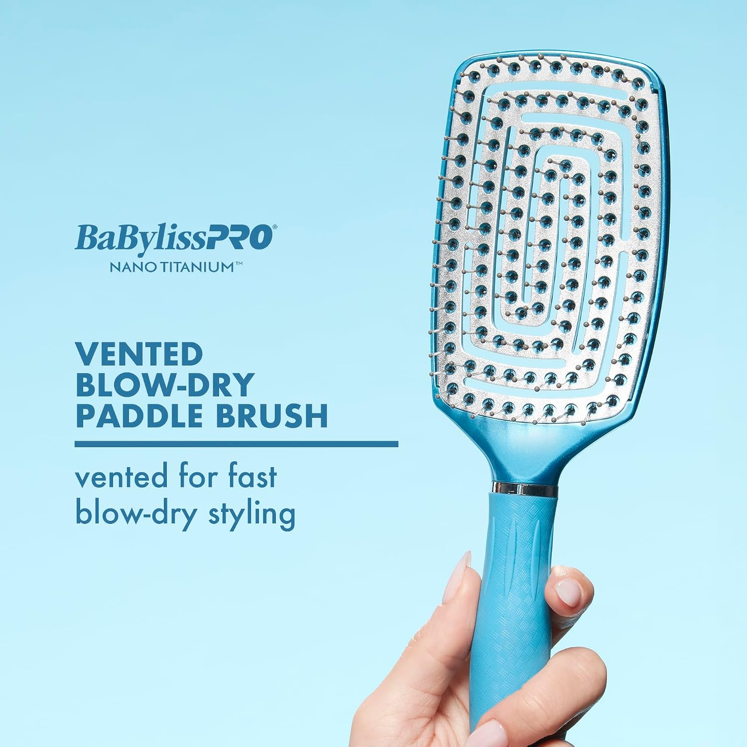 Detalle de BaBylissPRO Blow-Dry Paddle Brush, Nano Titanium