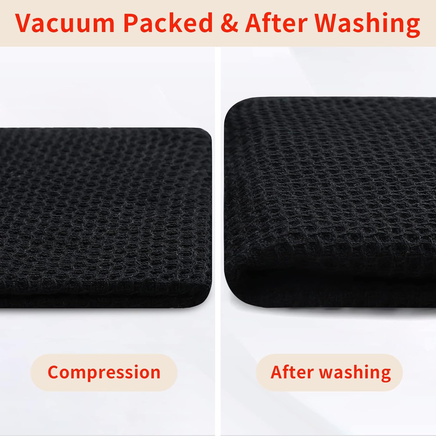 Thumbnail 6 de Homaxy 100% Cotton Waffle Kitchen Towels 12×12, 6-Pack 🧻