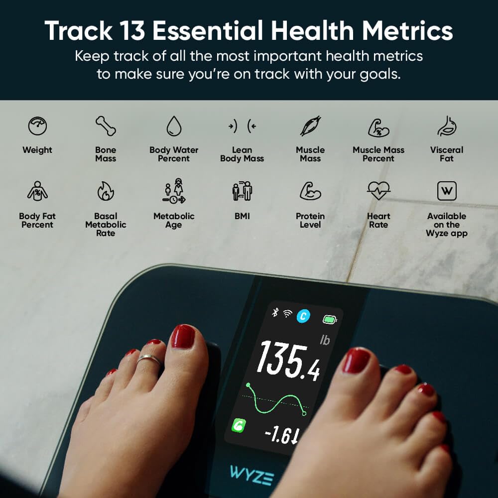 Thumbnail 3 de Wyze Scale Ultra: Smart Scale with 4.3" Color Display and 13 Metrics