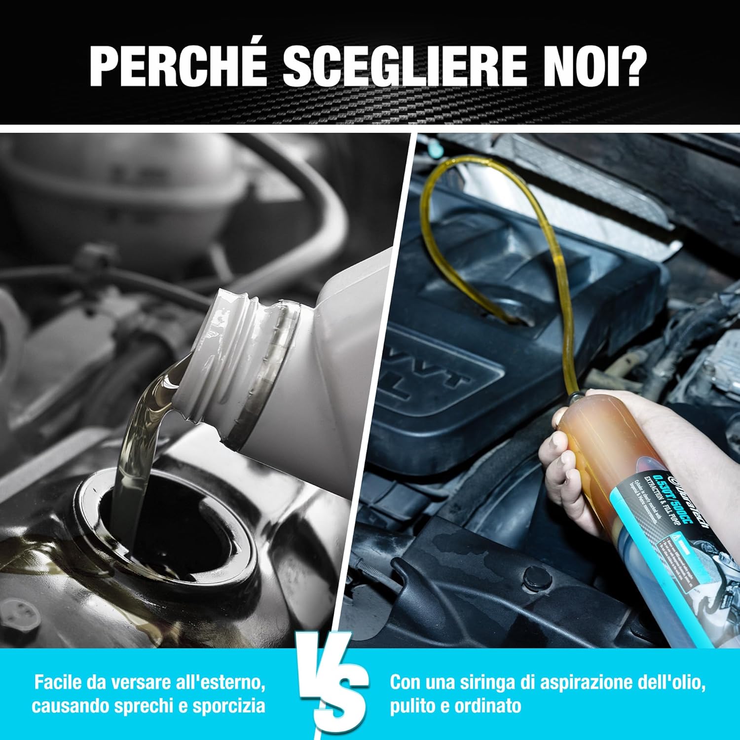 Thumbnail 5 de DURATECH Siringa per Olio da 500 ml: estrazione olio motore con tubo prolunga