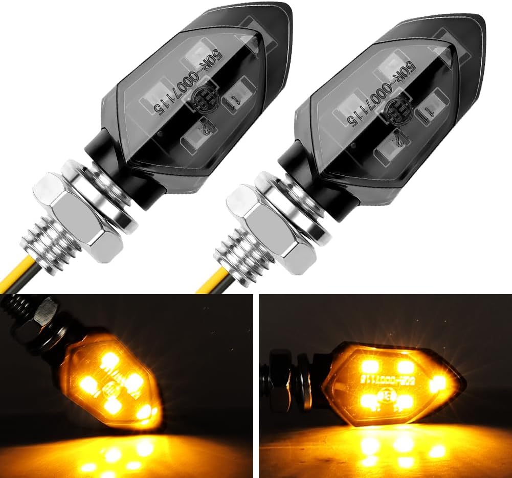 Detalle de LOPHE Indicatore Moto 4Pcs Indicatori di Direzione LED 12V Impermeabili IP65