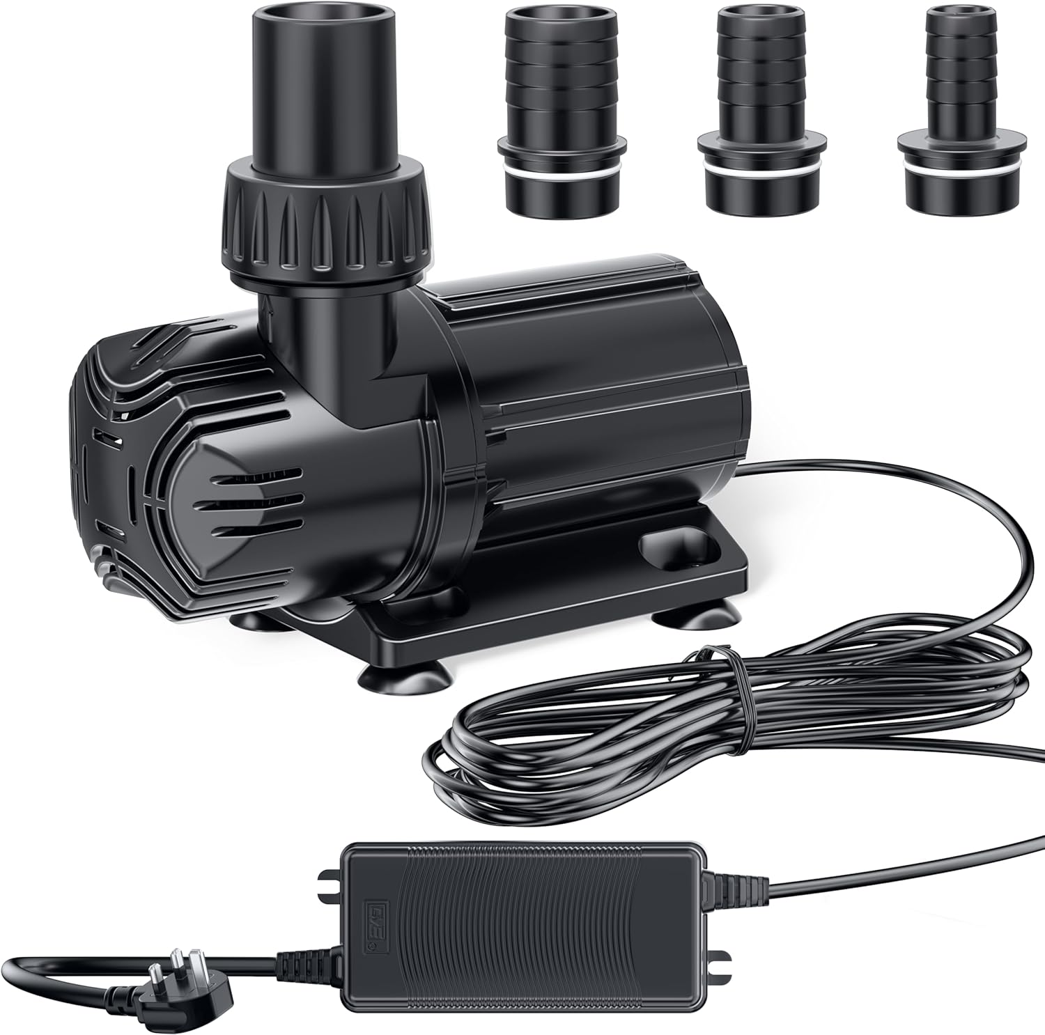 Detalle de POPOSOAP 4600 L/h DC Pond Pump: Safe 24V, Quiet Water Feature Power for Ponds, Aquariums & Fountains