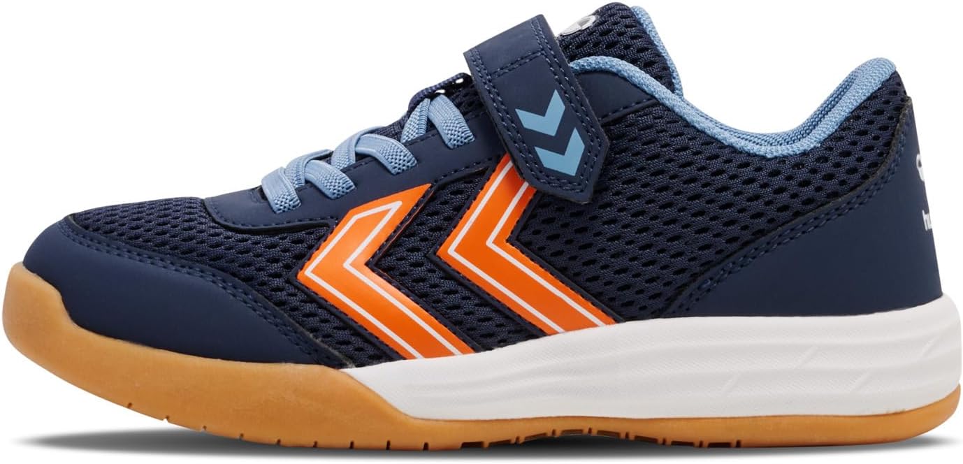 Detalle de hummel Kids Multiplay Flex Velcro Handball Schuh – Pink, Größe 30