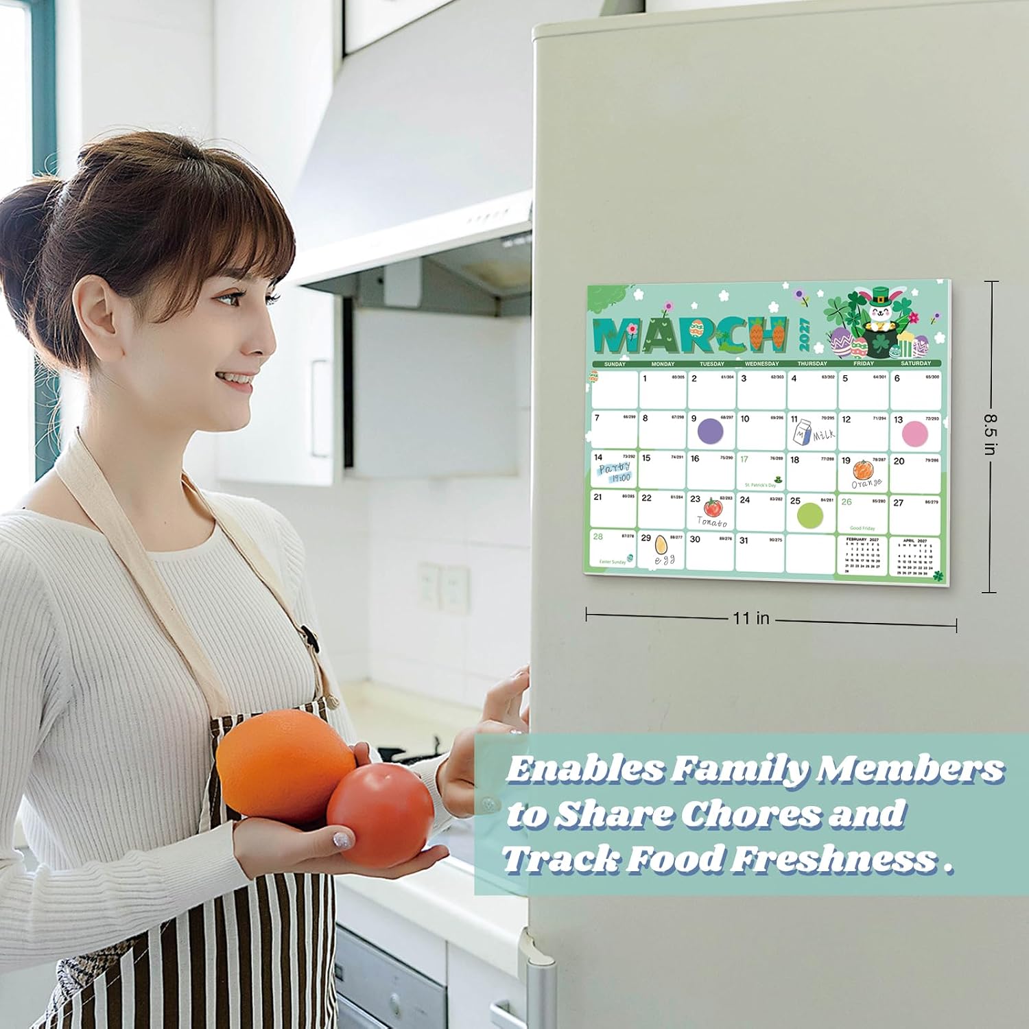 Thumbnail 4 de XISIDO Magnetic Refrigerator Calendar, 18-Month