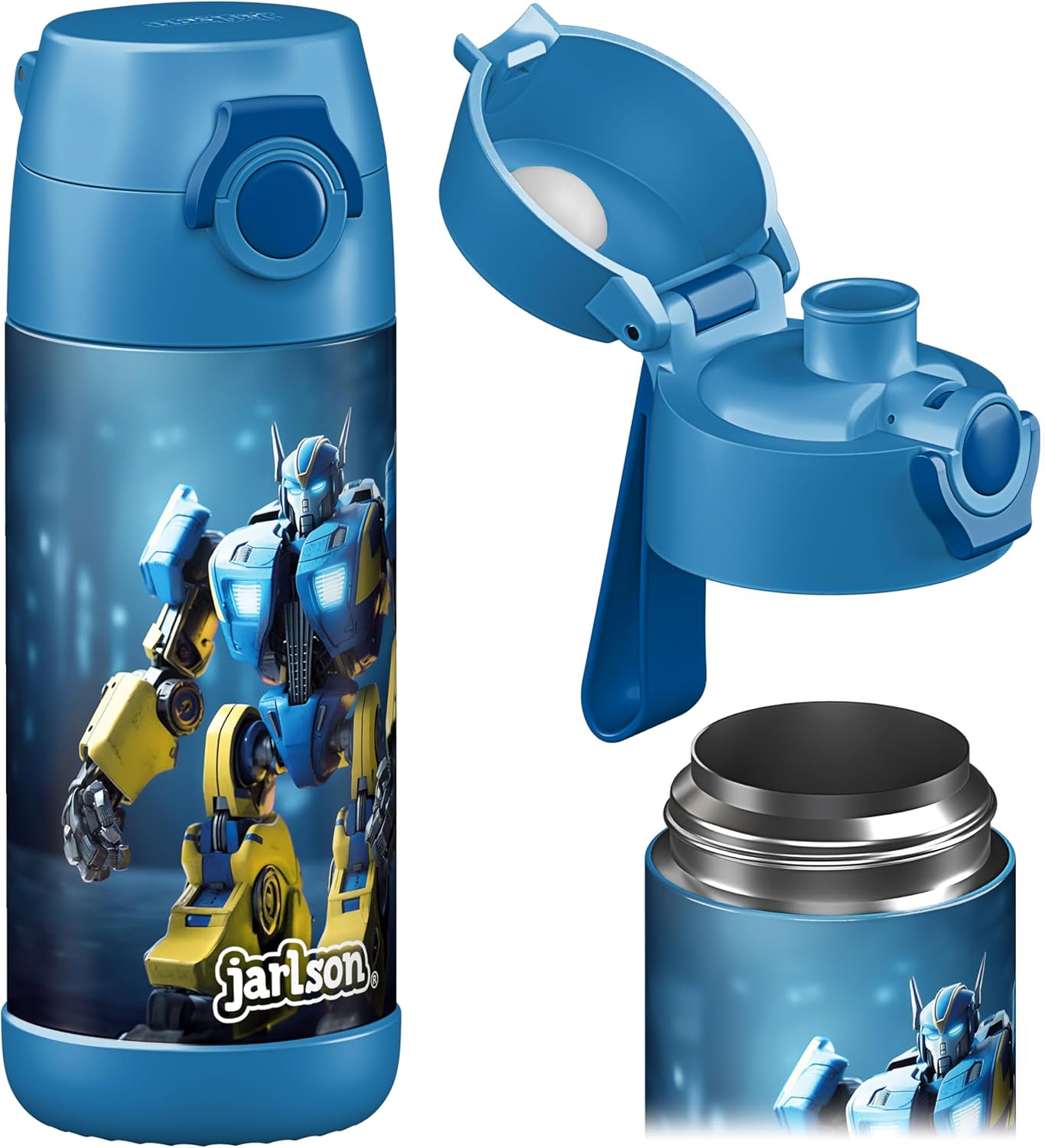Detalle de Jarlson Borraccia Termica Bambini Mali 350ml: sicurezza, praticità e stile per scuola e sport
