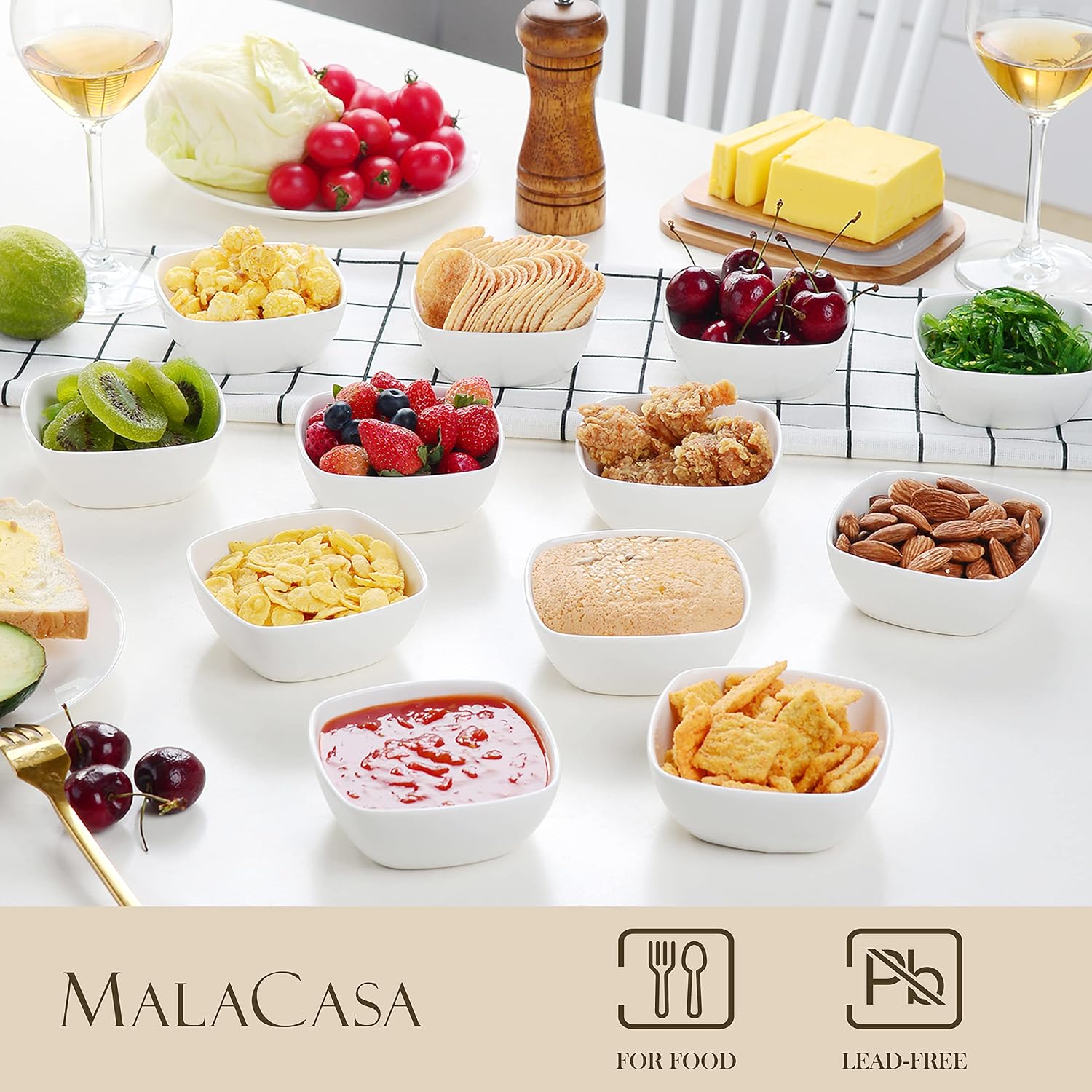 Thumbnail 4 de MALACASA Porcelain Ramekins, 5 oz