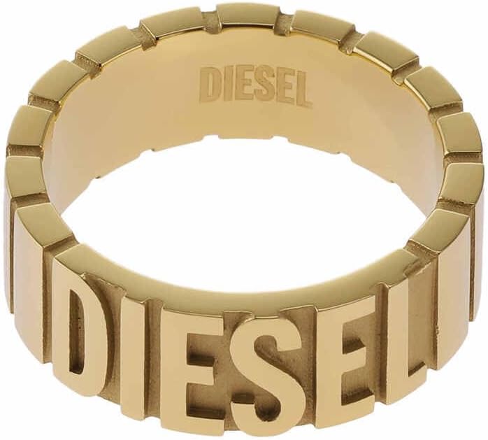 Detalle de Diesel Herrenring Edelstahl – silberner, polierter Ringschmuck aus rostfreiem Stahl