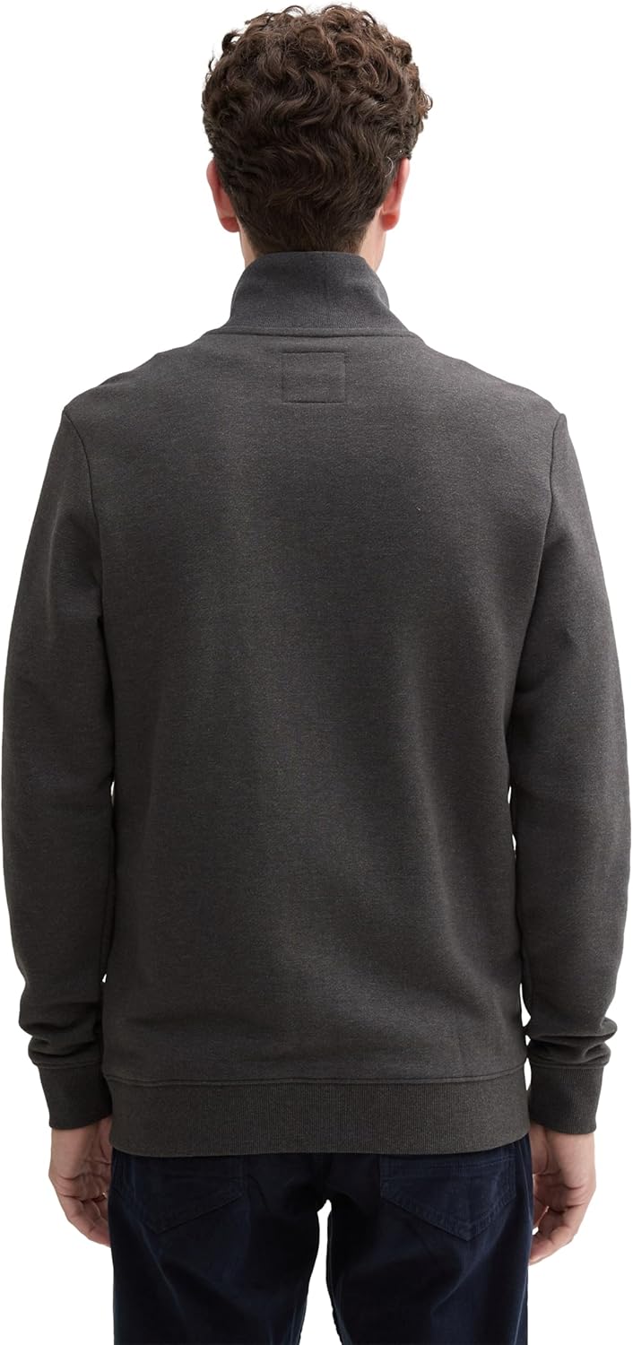 Detalle 2 de TOM TAILOR Hommes Veste sweat à col montant