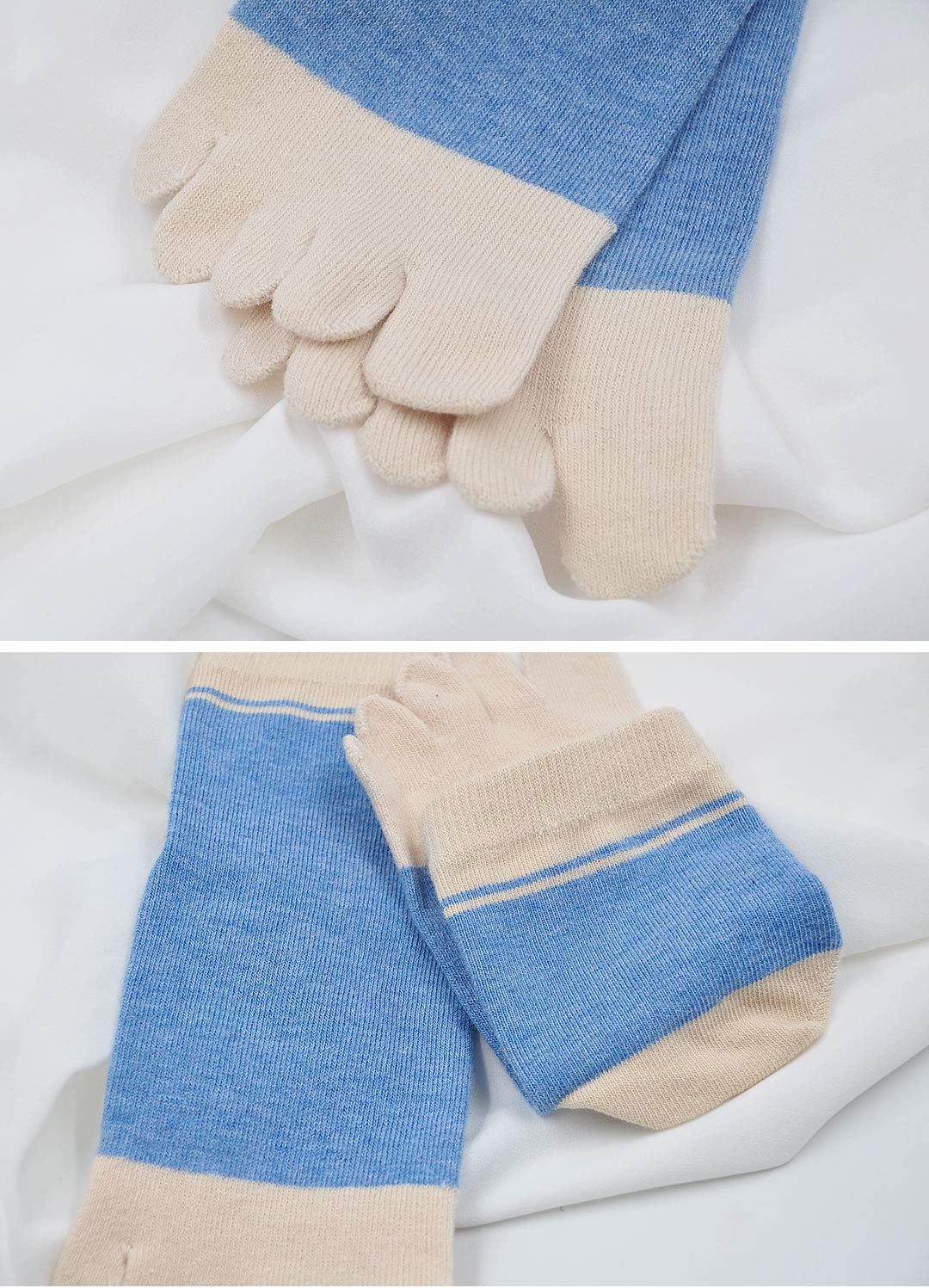 Thumbnail 5 de Calzini con dita separate LOFIR da donna in cotone (5 dita) antiscivolo, taglia 35-41 – confezione 4/5 paia