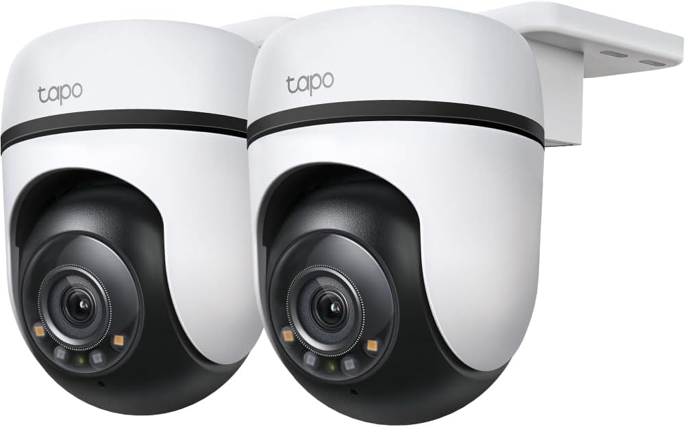Detalle de Tapo C510W (2-Pack) Außenüberwachungskamera mit 360° Rundumsicht, 2K QHD und KI-Erkennung