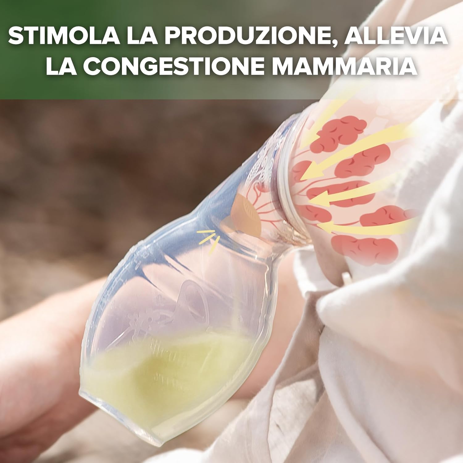 Thumbnail 4 de Haakaa tiralatte manuale da 100 ml in silicone alimentare (trasparente) senza BPA