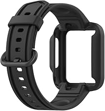 Detalle de Replacement 20mm Black TPU Watch Strap for Xiaomi Mi Watch Lite / Redmi Watch 2 / Poco Watch