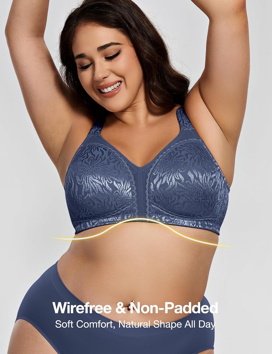 Detalle 2 de Deyllo Women's Minimizer Bra, Wirefree