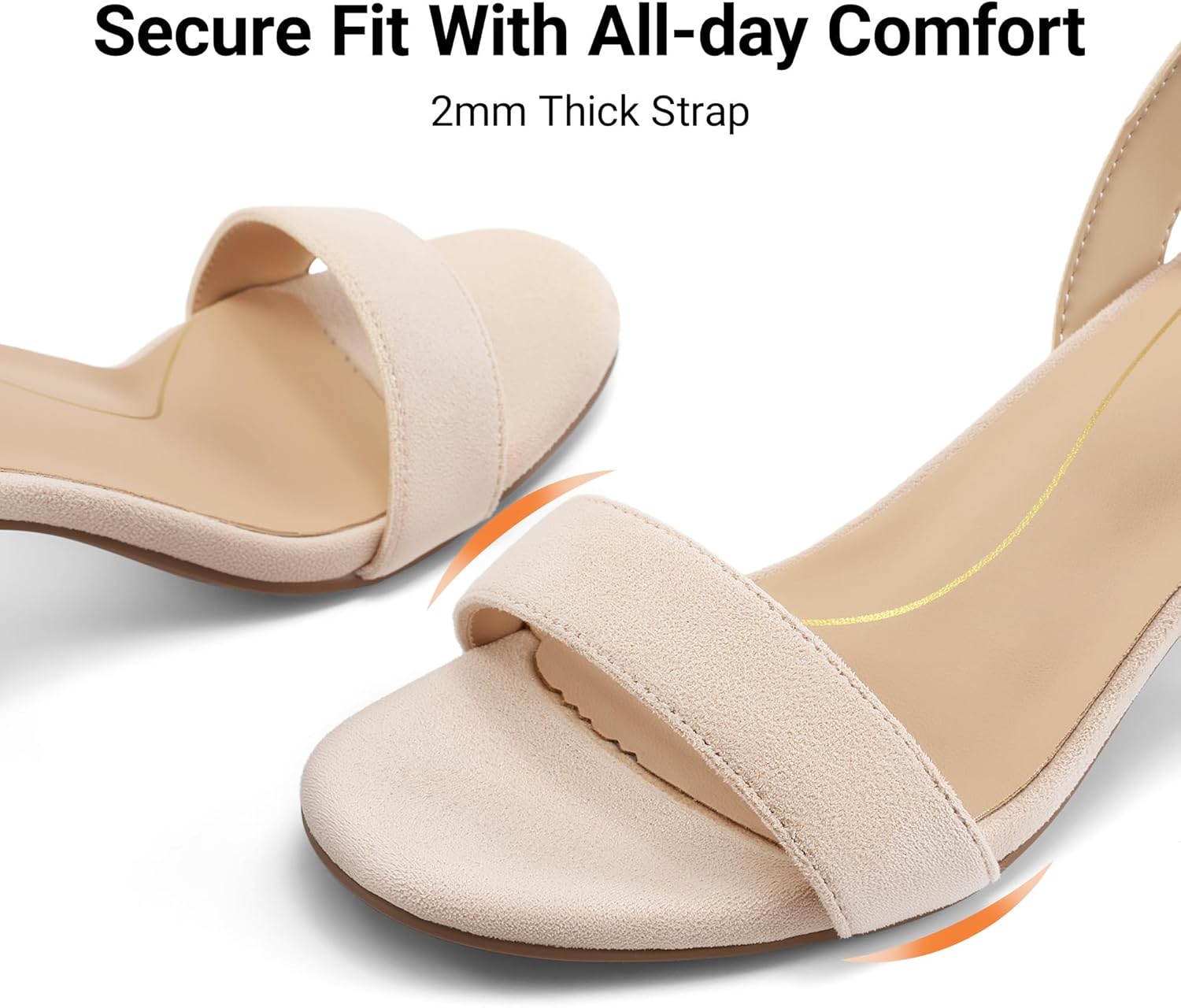 Thumbnail 5 de DREAM PAIRS Women's Open Toe Ankle Strap Low Block Heels Sandals