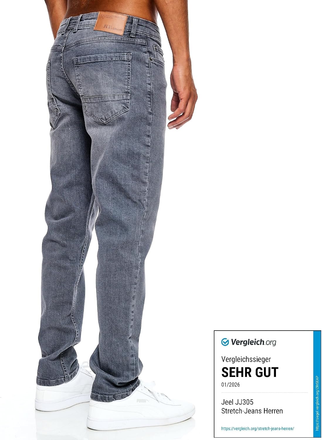 Thumbnail 3 de Jeel Herren Jeans Regular-Fit Straight 5 Taschen