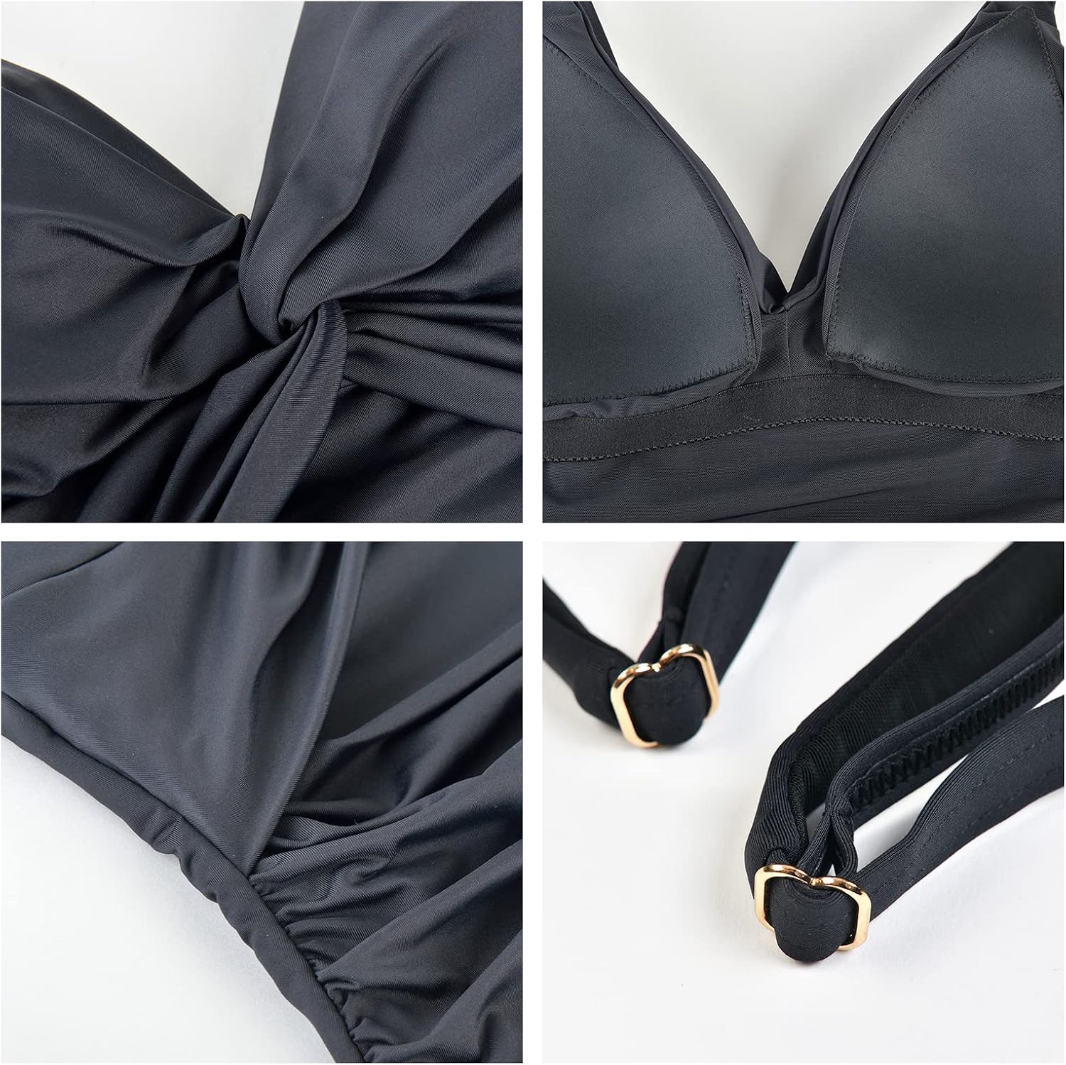 Thumbnail 5 de Veranobreeze Push Up Badeanzug Schwarz Plus Size