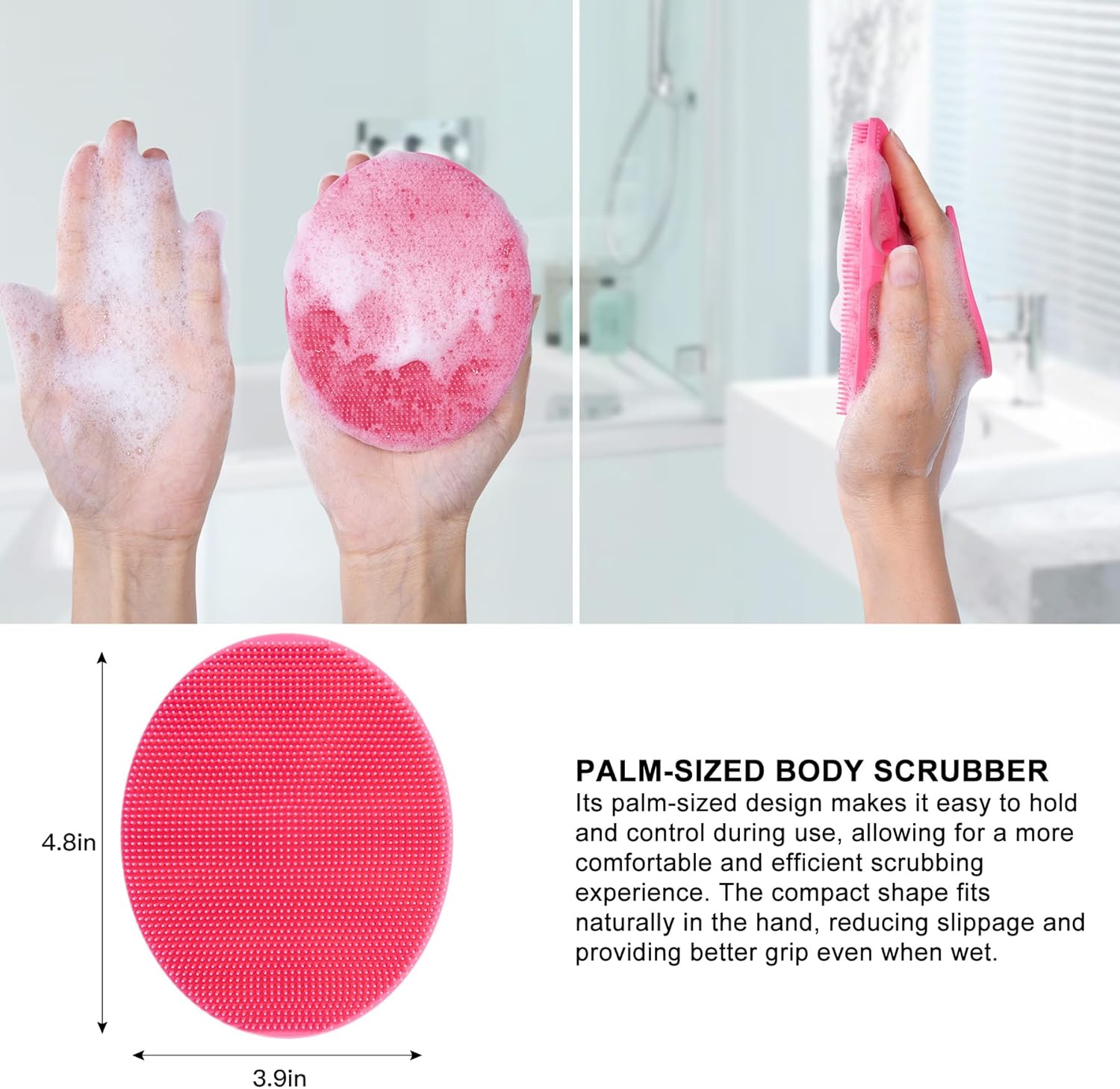 Thumbnail 1 de INNERNEED Pink Silicone Body Cleansing Brush