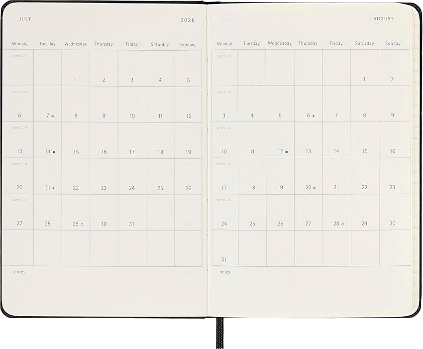 Thumbnail 5 de Moleskine Weekly Planner 2025-2026 — Agenda semanal 18 meses 9 x 14 cm