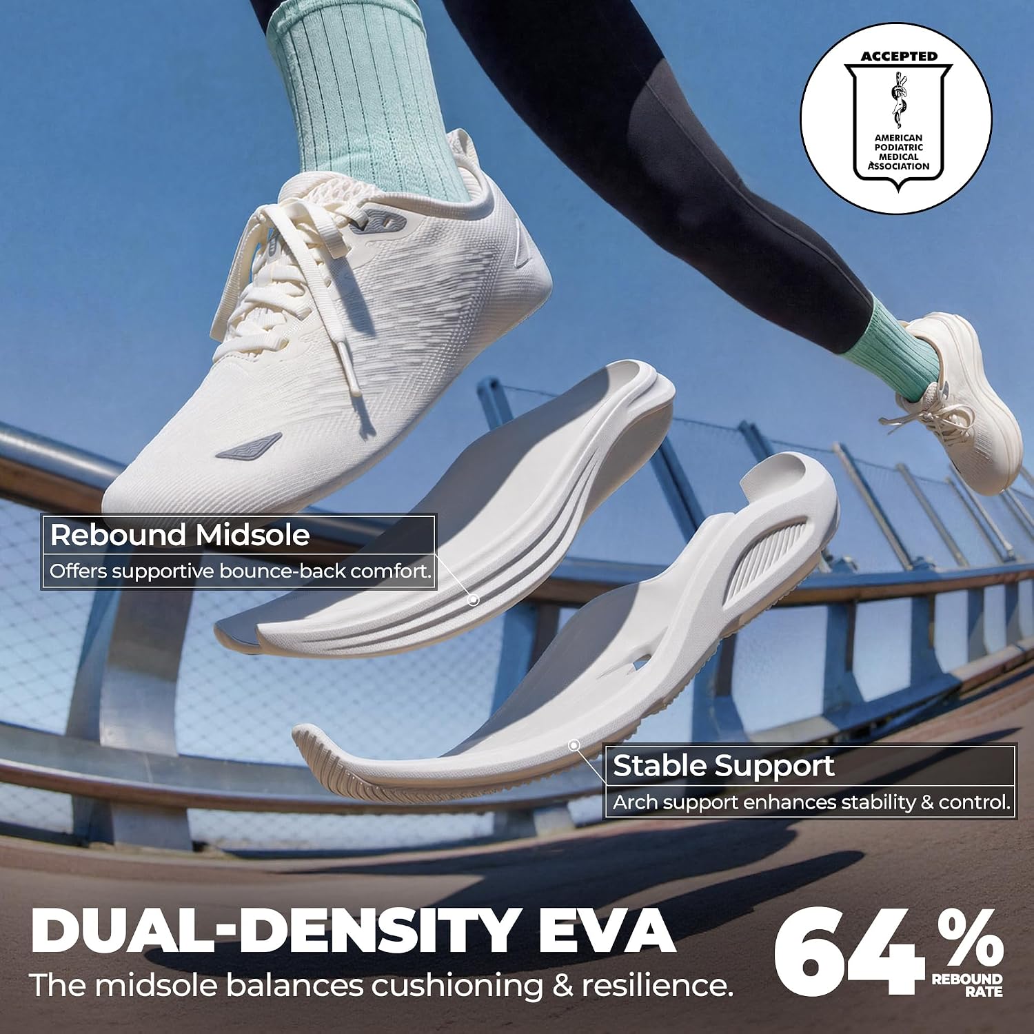 Thumbnail 3 de ALLSWIFIT StediCloud Lite Women’s Walking Shoes with Arch Support & Breathable Cushioning