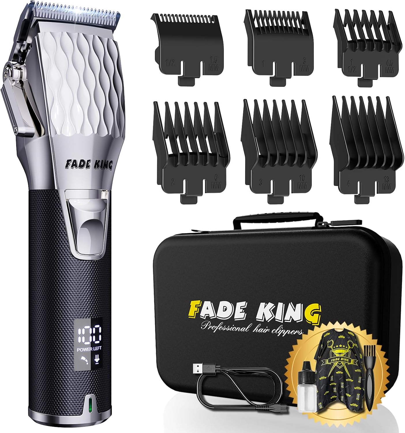 Thumbnail 6 de FADEKING Professional Hair Clippers with LCD Display ⚙