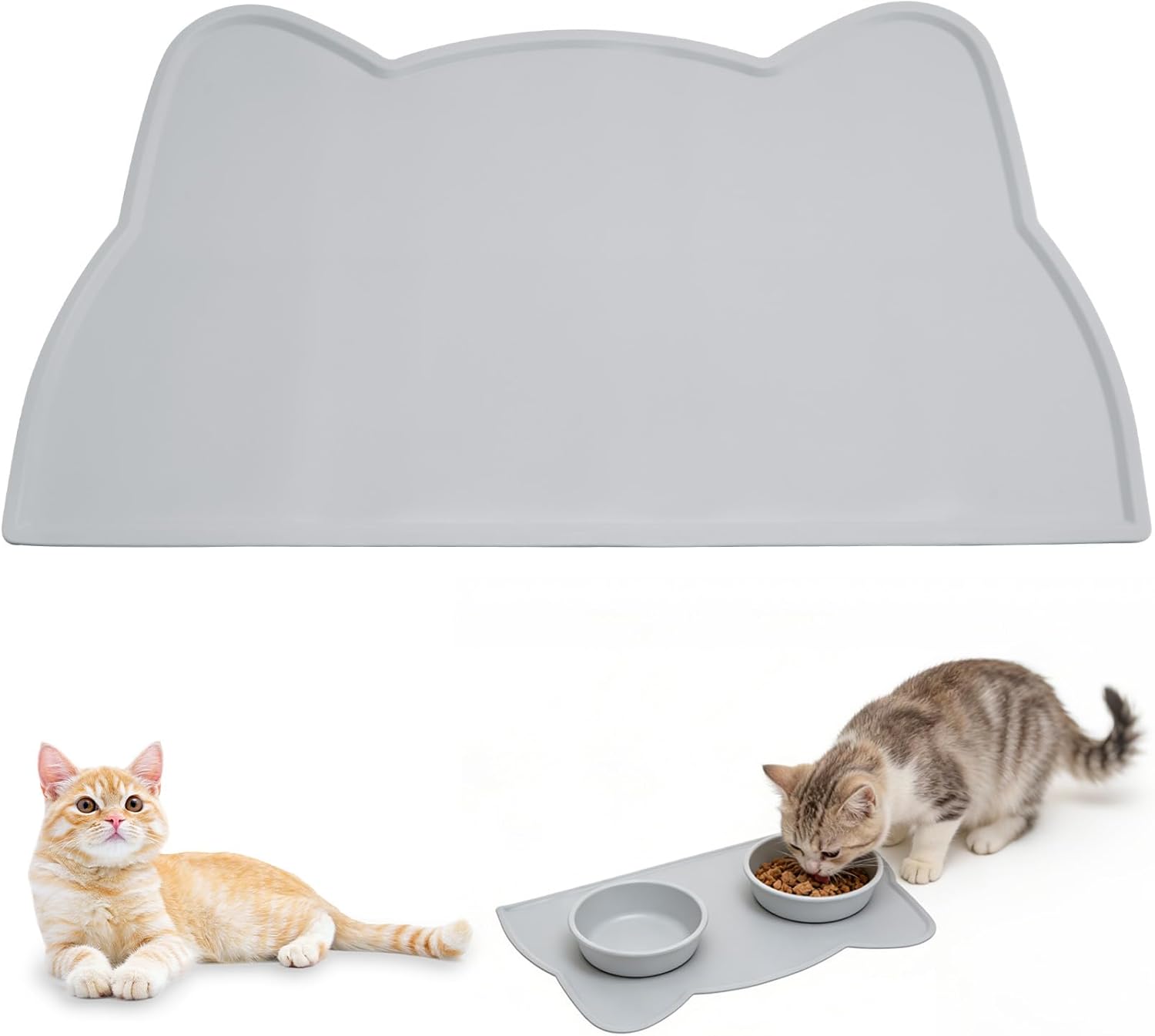 Thumbnail 6 de 2 tappetini leccare per cani e gatti 20x20 cm in silicone con ventose e spatola/pennello