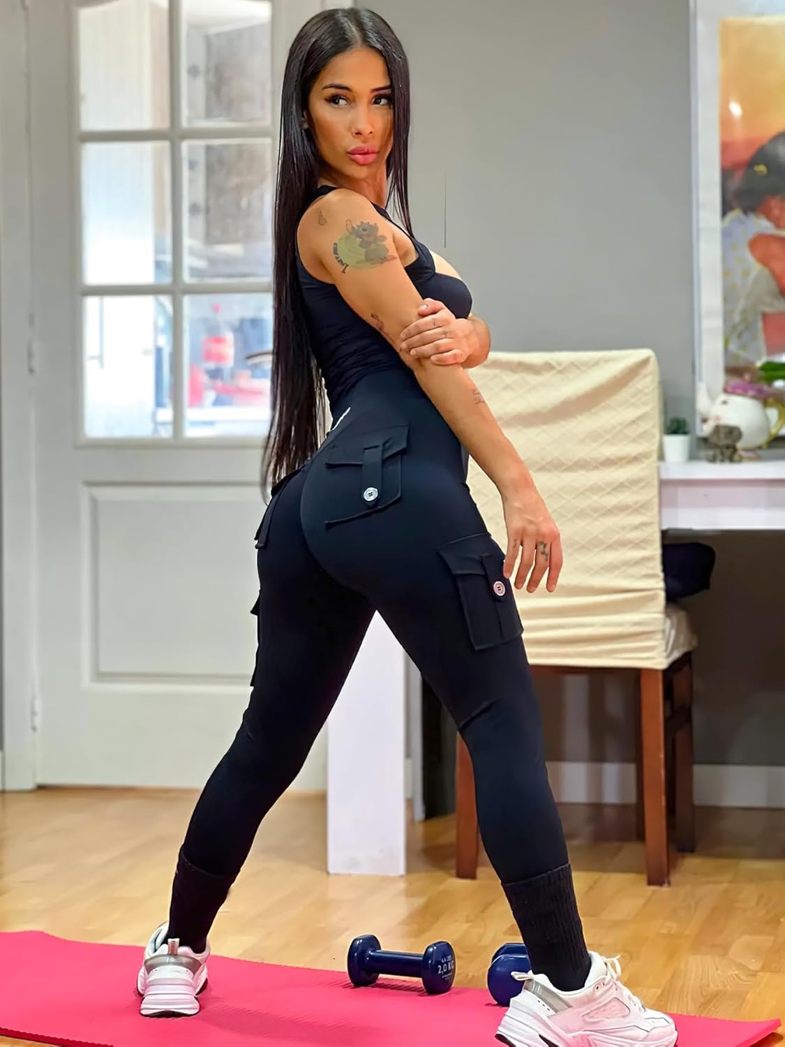 Detalle 2 de YEOREO CoreFlex Cargo Leggings for Women