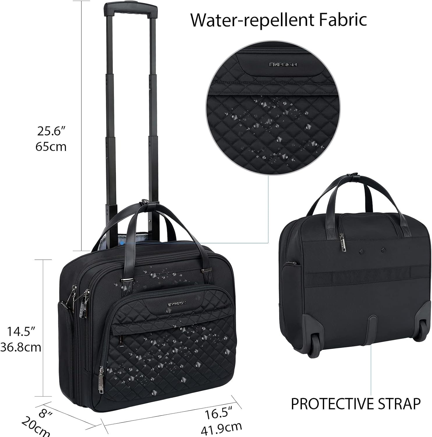 Detalle 2 de EMPSIGN Rolling Laptop Bag 15.6 Inch