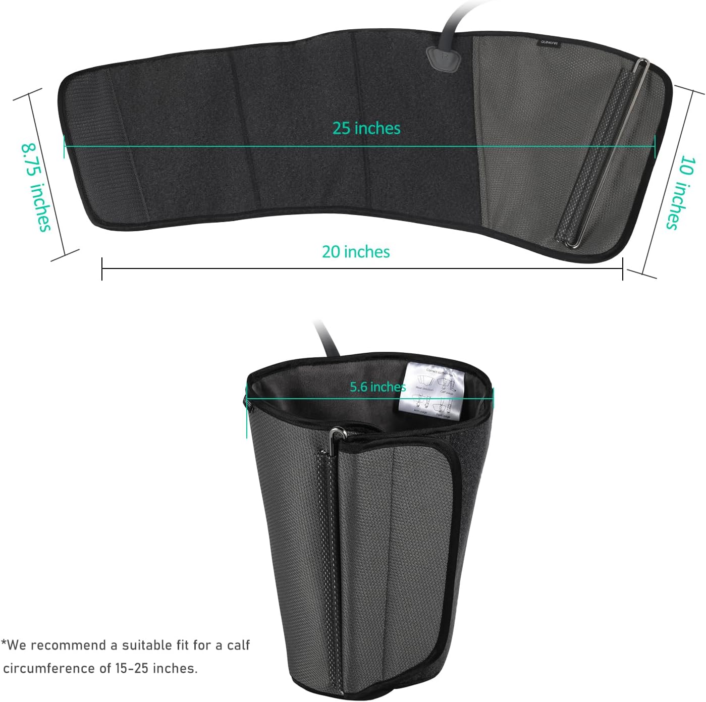 Thumbnail 5 de QUINEAR Air Compression Leg Massager: Deep Calf Circulation & Pain Relief