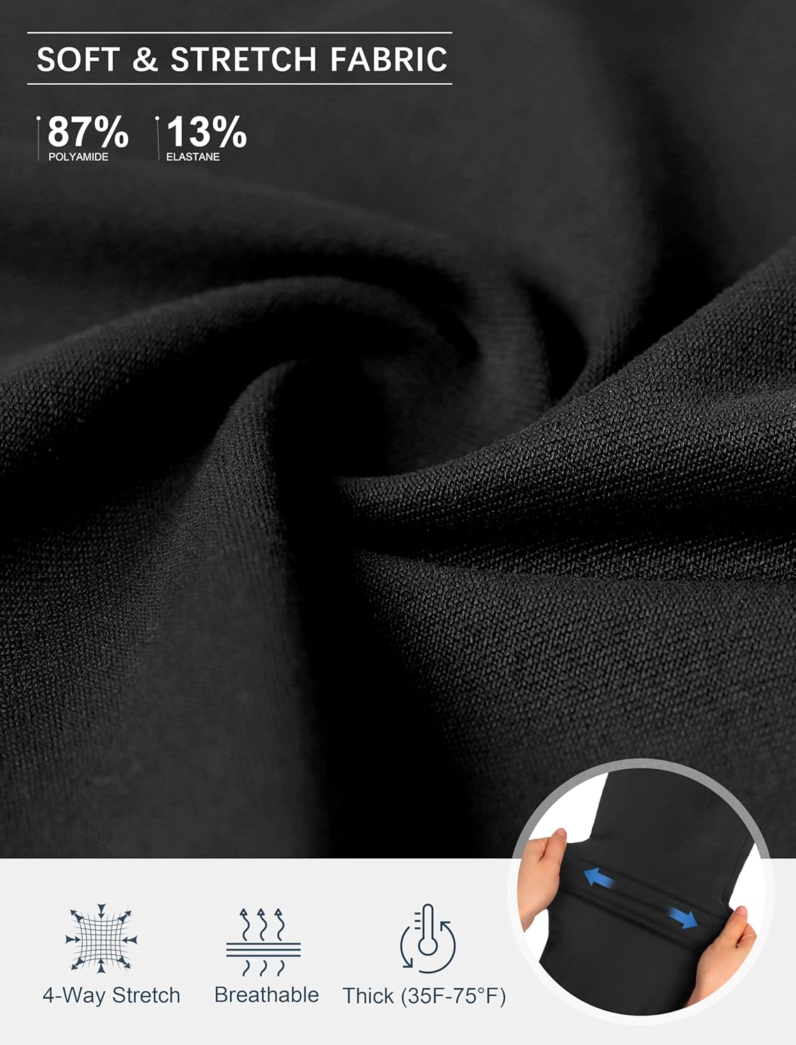 Thumbnail 4 de Rammus Women’s High Waist Dress Pants with Pockets – Stretchy Skinny Slacks for Work