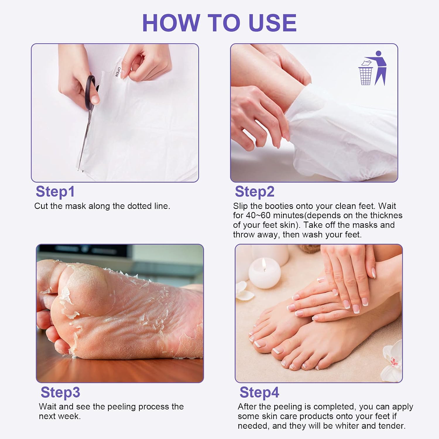 Thumbnail 5 de FUNNIR Foot Peeling Mask 5 Pack Exfoliant