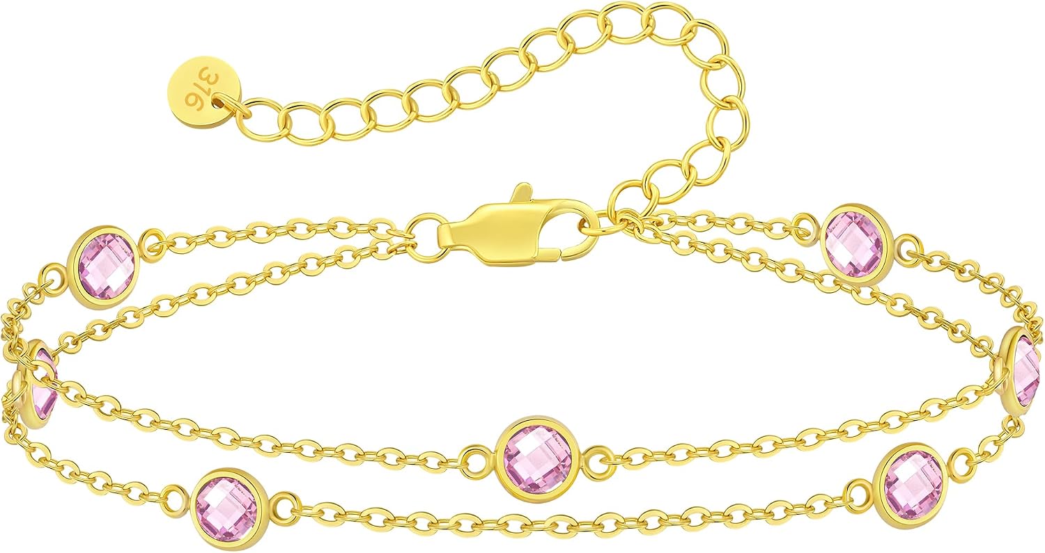 Detalle de Louisa Secret Damen Armband mit Pferdeaugen-Anhänger aus 925 Sterling Silber, Zirkonia, verstellbar