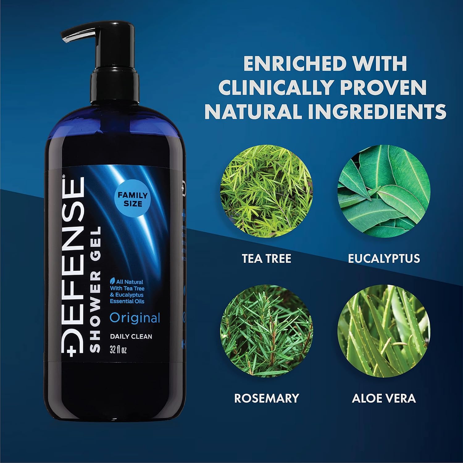 Detalle 2 de Defense Soap Tea Tree Body Wash 32 oz