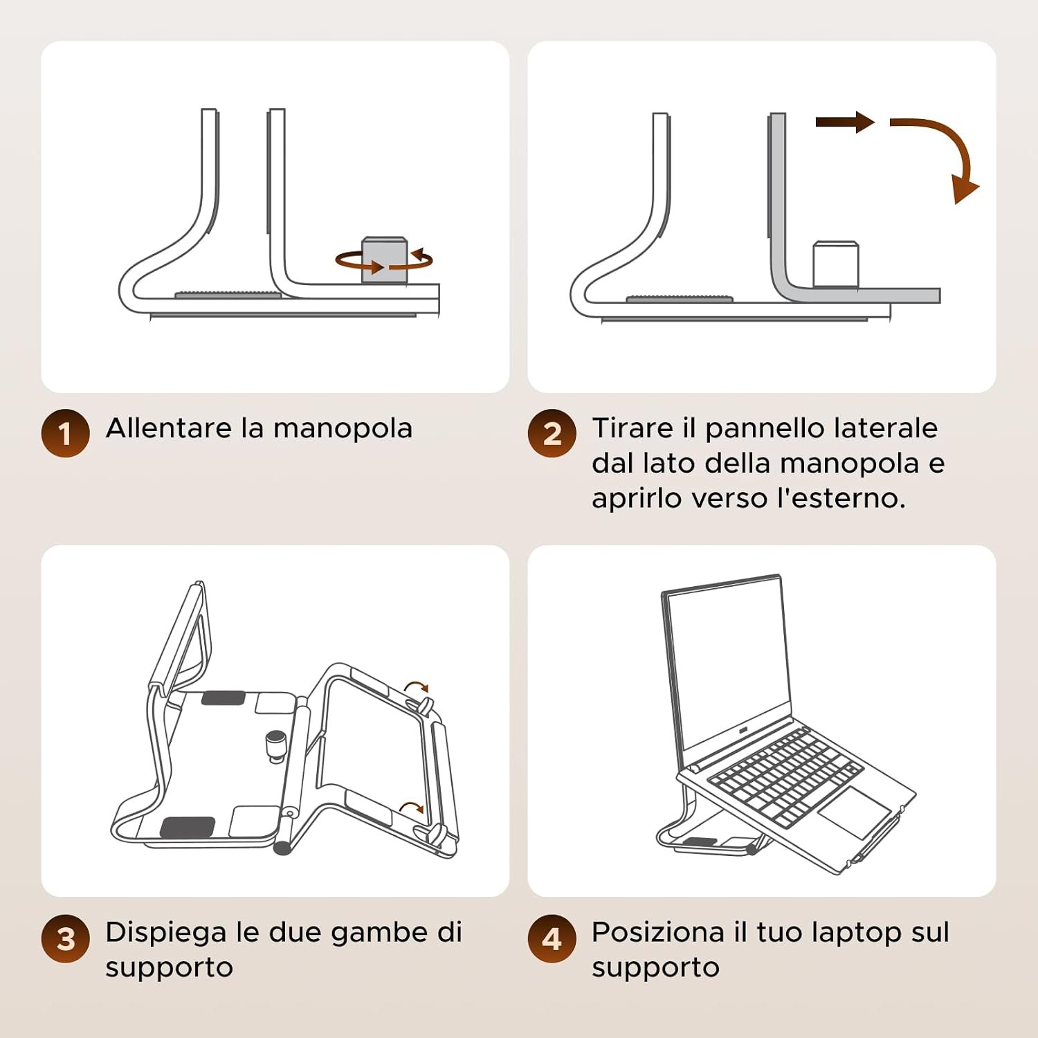 Thumbnail 6 de UGREEN Supporto Verticale Orizzontale 2-in-1 per Laptop: Stand Regolabile eSalvaspazio