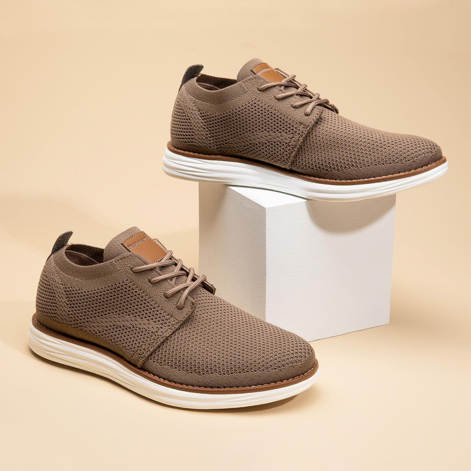 Thumbnail 6 de Bruno Marc Men’s KnitFlex Breeze Mesh Sneakers Oxford Lace-Up Lightweight Walking Shoes