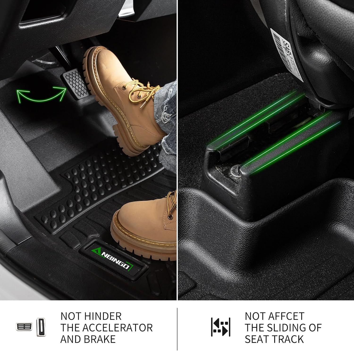 Detalle 2 de ANBINGO Floor Mats for Ford Escape Hybrid 2020-2025
