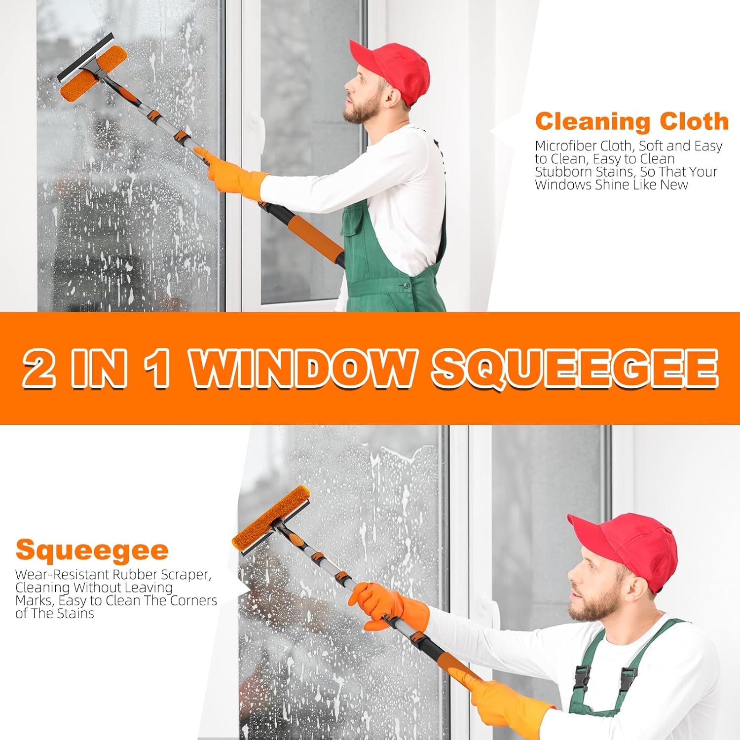 Thumbnail 5 de SISUPASSIE 7.2m Extendable Feather Duster Kit (1.5–7.2m) with Window Cleaning Attachments