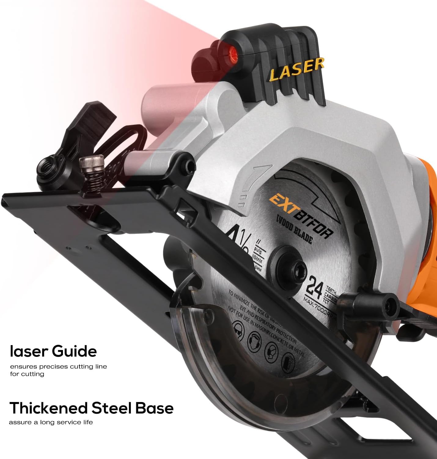 Detalle de Extbtfor Cordless Circular Saw, 4-1/2-Inch